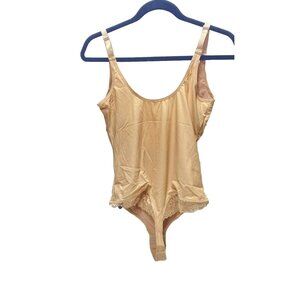 Women's Shapewear Bodysuit Thong, Size 2XL Brand New Plus Size Nude Skin Tone